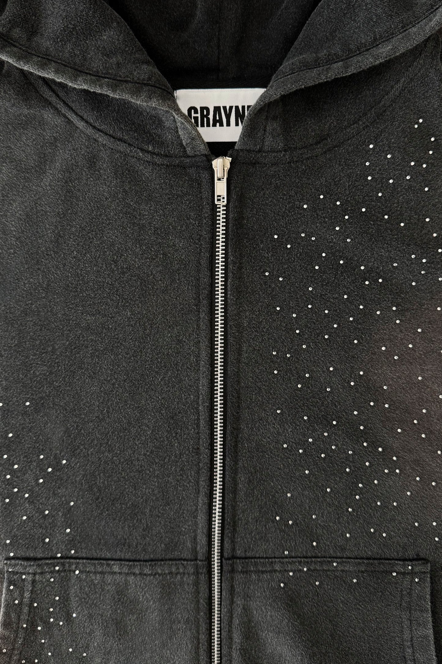 Hooded zipper sweater