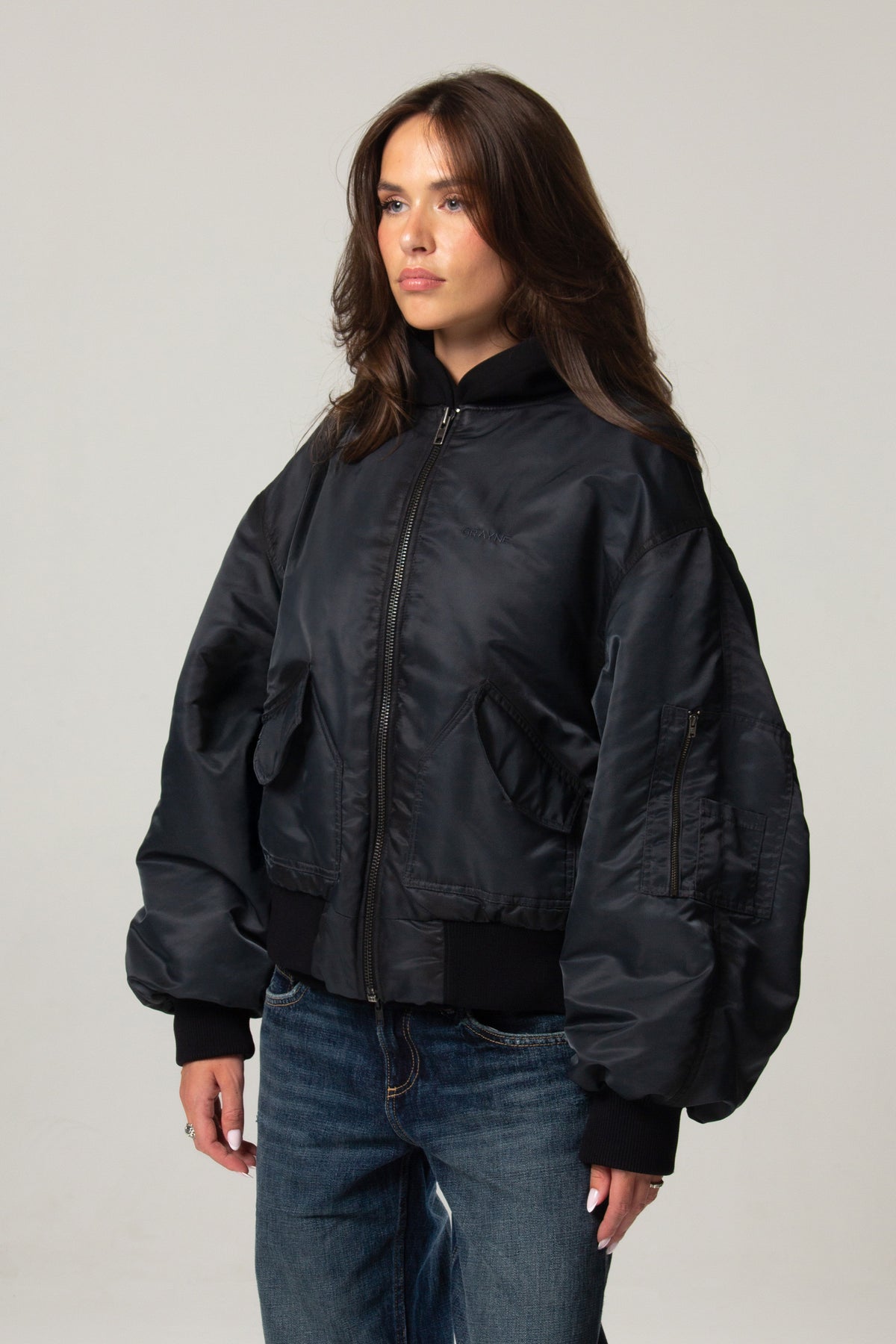 SPRAYED SEAM BOMBER JACKET