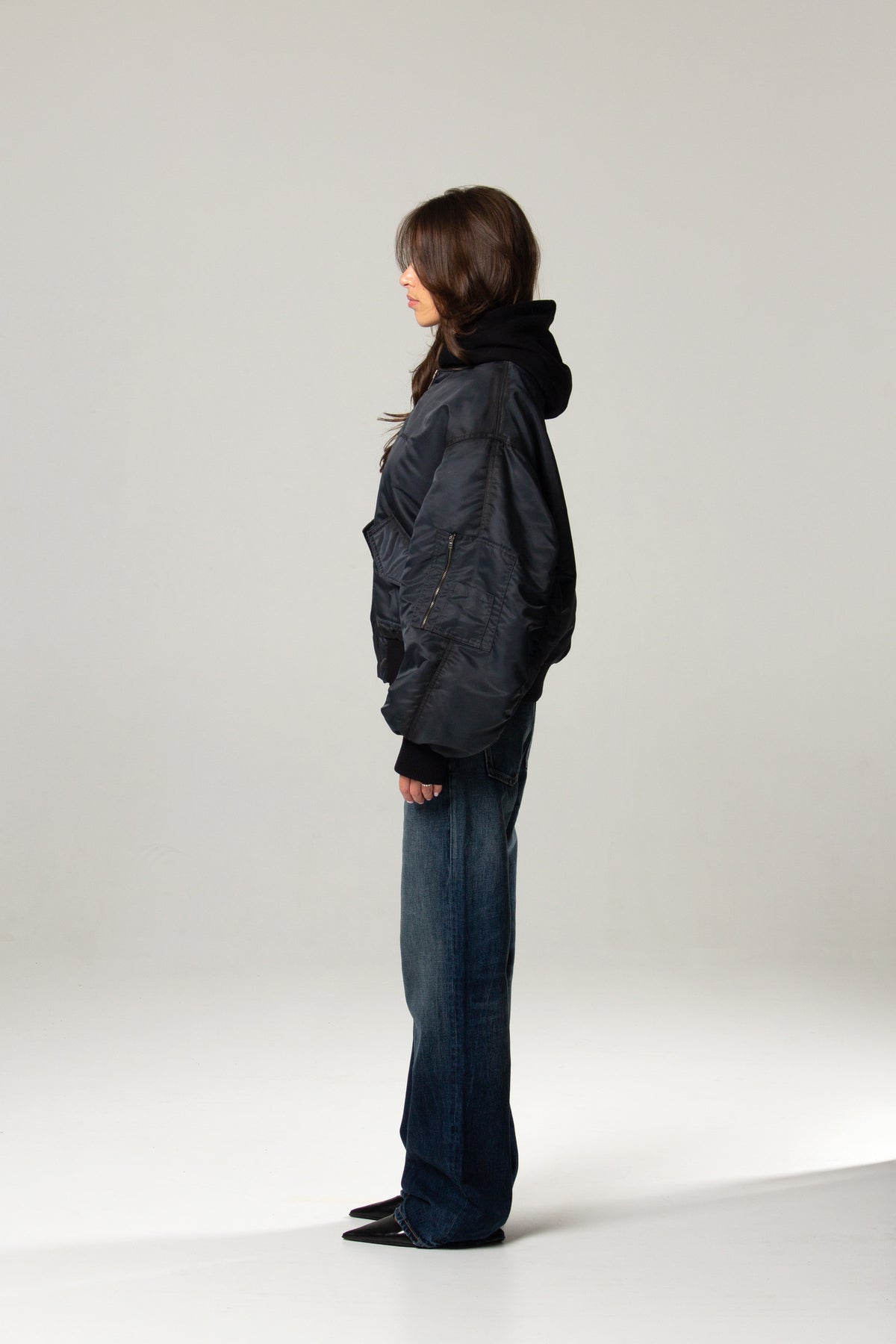 SPRAYED SEAM BOMBER JACKET