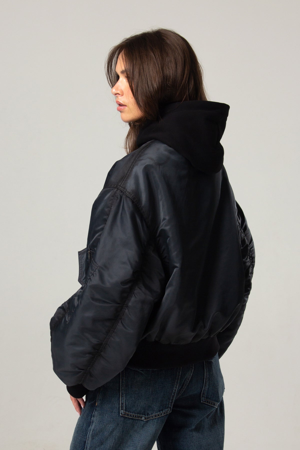 SPRAYED SEAM BOMBER JACKET