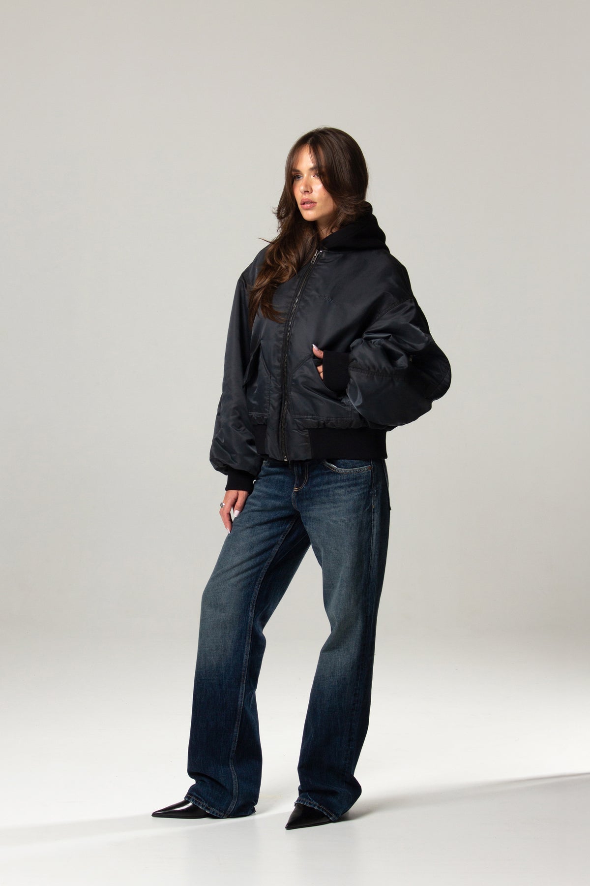 SPRAYED SEAM BOMBER JACKET